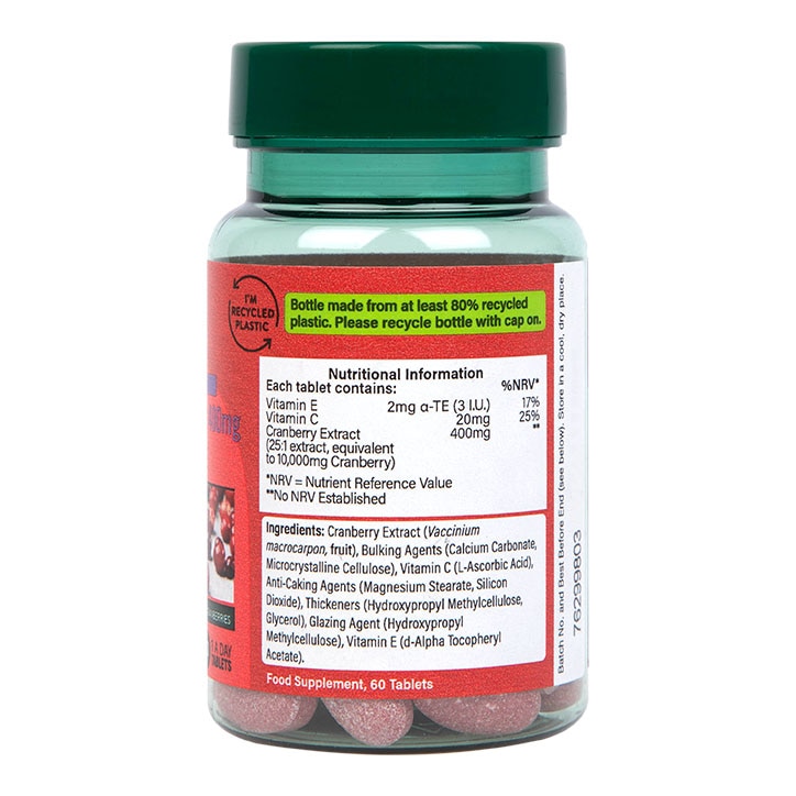 H B High Strength Cranberry Extract 400mg 90 Tablets Holland